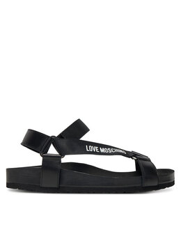 LOVE MOSCHINO: Чёрные сандалии 