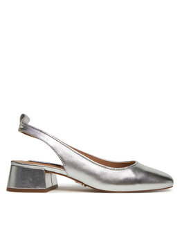 Steve Madden: Серебристые сандалии 