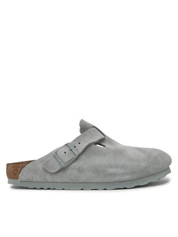 Birkenstock: Серые сабо  Boston