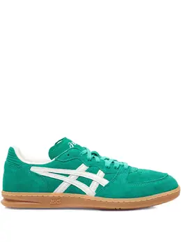 ASICS: Зелёные кроссовки 