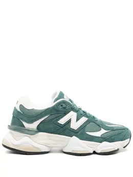 New Balance: Зелёные кроссовки  9060