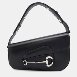 Gucci: Чёрная сумка  Horsebit 1955