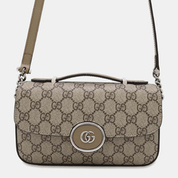 Gucci: Бежевая сумка  GG Supreme