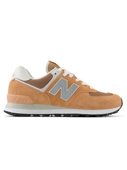 New Balance: Оранжевые кроссовки 
