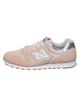 New Balance: Бежевые кроссовки 