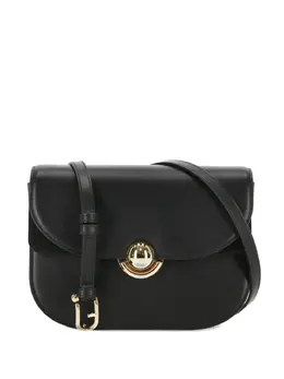 Furla: Чёрная сумка через плечо 