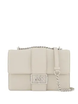 Armani Exchange: Бежевая сумка 