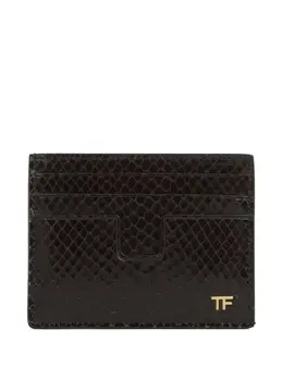 TOM FORD: Коричневый картхолдер 