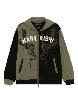Maharishi: Зелёная толстовка 