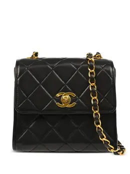 CHANEL Pre-Owned: Чёрная сумка 
