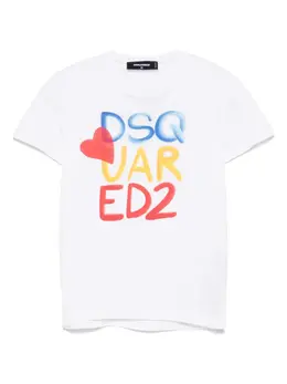 DSQUARED2: Белая футболка 