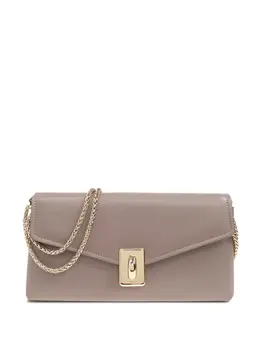 Furla: Бежевая сумка 