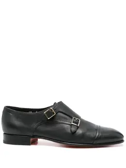 Santoni: Чёрные туфли 