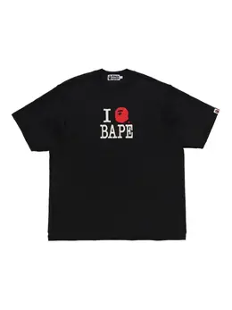 A BATHING APE®: Чёрная футболка 