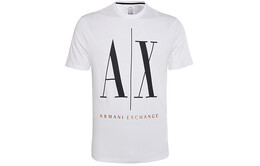Armani Exchange: Белая футболка 