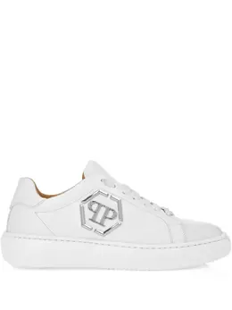 Philipp Plein: Белые кроссовки  Hexagon