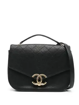 CHANEL Pre-Owned: Чёрная сумка через плечо 