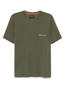 Kiton: Зелёная футболка 