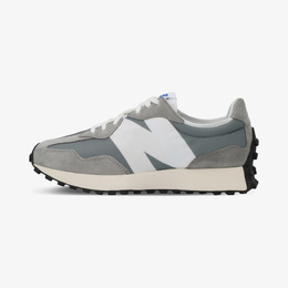 New Balance: Серые кроссовки 