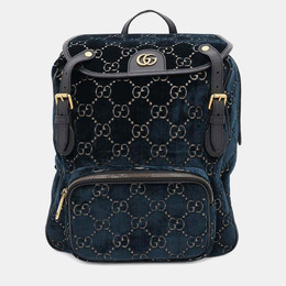 Gucci: Голубой рюкзак  GG