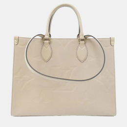 Louis Vuitton: Бежевая сумка 