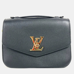 Louis Vuitton: Чёрная сумка через плечо 
