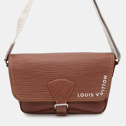 Louis Vuitton: Коричневая сумка  Épi