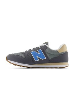 New Balance: Серые кроссовки 