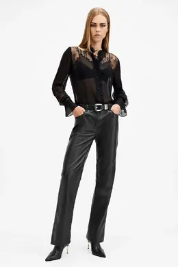 Allsaints: Чёрные брюки 