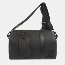 Louis Vuitton: Чёрная сумка  Keepall