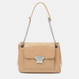 Chanel: Бежевая сумка 