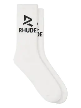 RHUDE: Белые носки 