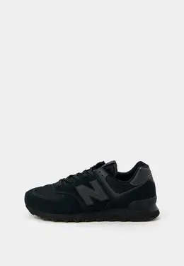New Balance: Чёрные кроссовки 