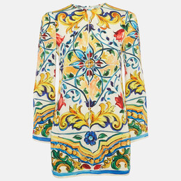 Dolce & Gabbana: Многоцветное платье 