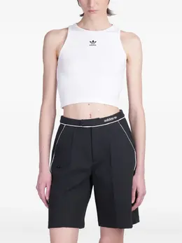 adidas: Белая майка 