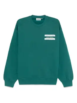 Carhartt WIP: Зелёный свитшот 