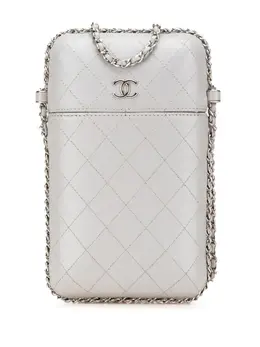 CHANEL Pre-Owned: Серая сумка через плечо 