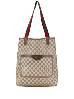 Gucci Pre-Owned: Коричневая сумка-шоппер 