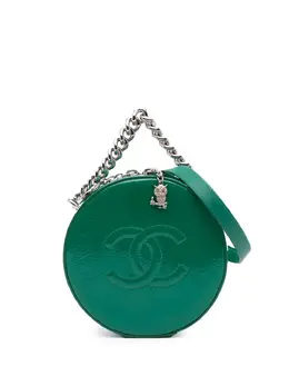 CHANEL Pre-Owned: Зелёная сумка 