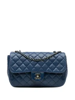 CHANEL Pre-Owned: Голубая сумка 