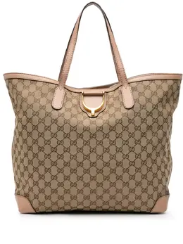 Gucci Pre-Owned: Коричневая сумка-шоппер 