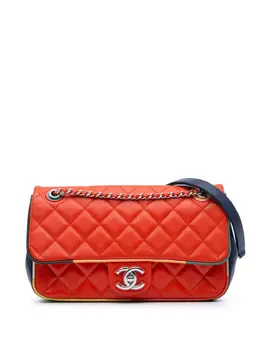 CHANEL Pre-Owned: Голубая сумка через плечо 