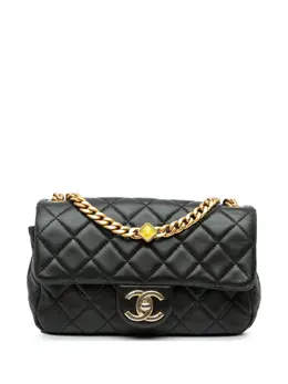 CHANEL Pre-Owned: Чёрная сумка через плечо 