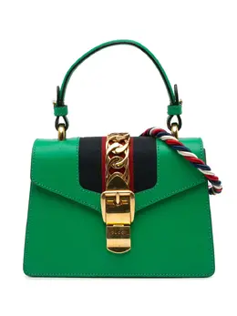 Gucci Pre-Owned: Зелёная сумка 