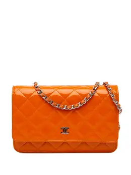 CHANEL Pre-Owned: Оранжевый кошелёк 