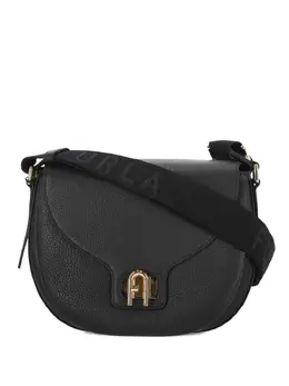 Furla: Чёрная сумка через плечо 