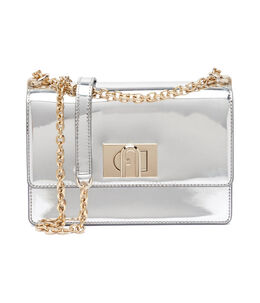 Furla: Серебристая сумка 