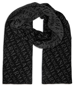 Armani Exchange: Чёрный шарф 