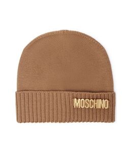 Moschino: Коричневая шапка 