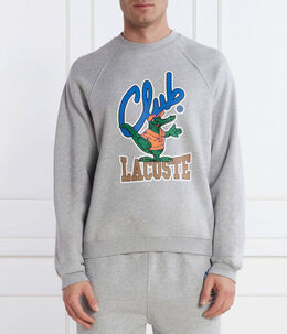 Lacoste: Серая толстовка 